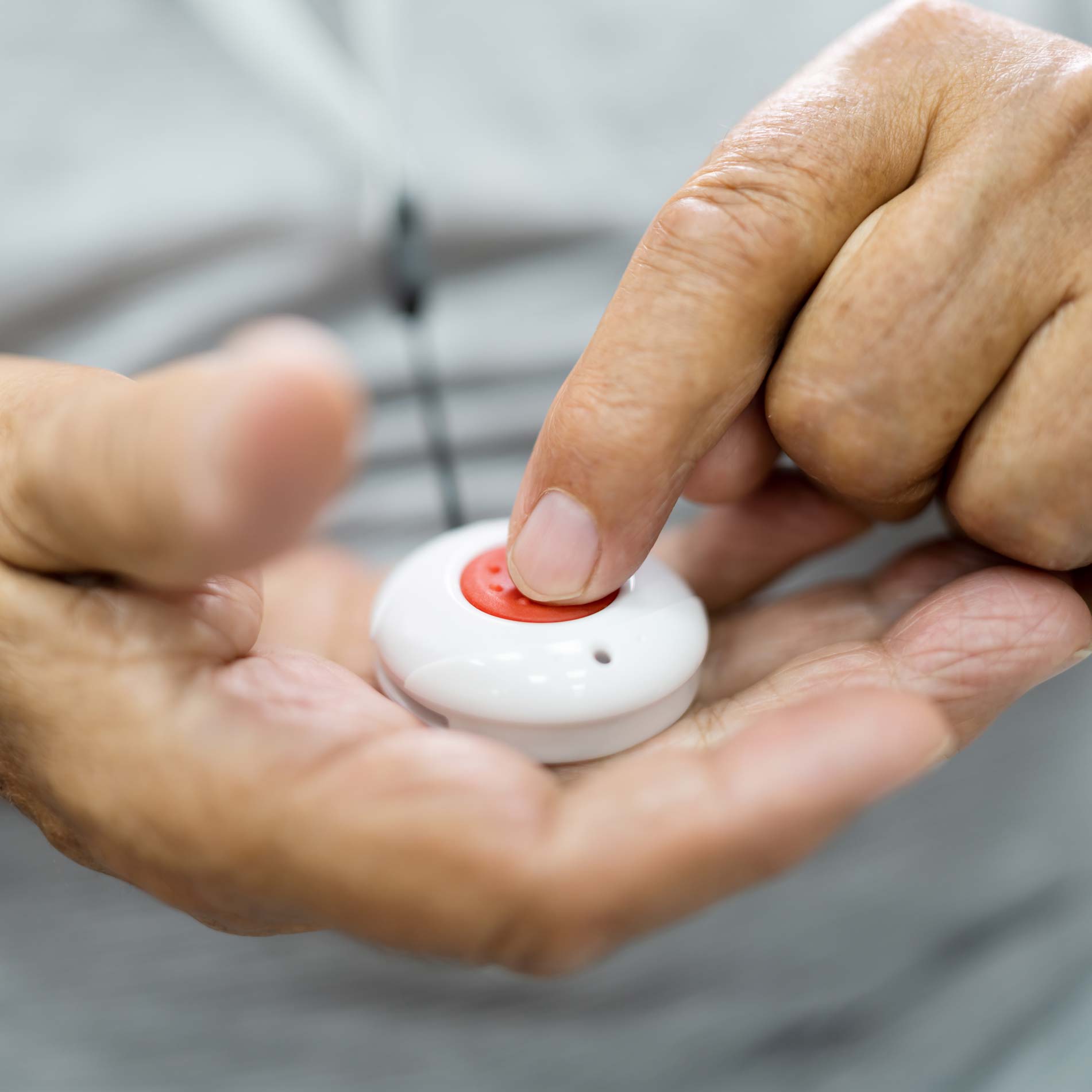 An emergency call button available to Scholl Canyon Estates residents